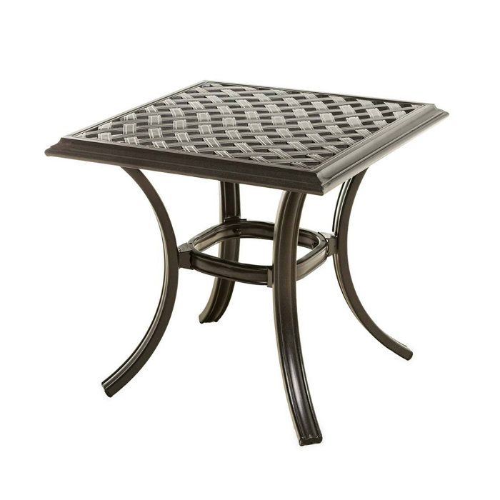 Plow & Hearth Park Grove Cast Aluminum Outdoor End Table Wayfair